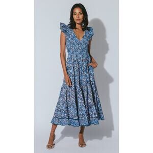 Cleobella Autumn Midi Dress Paisley Print size M medium